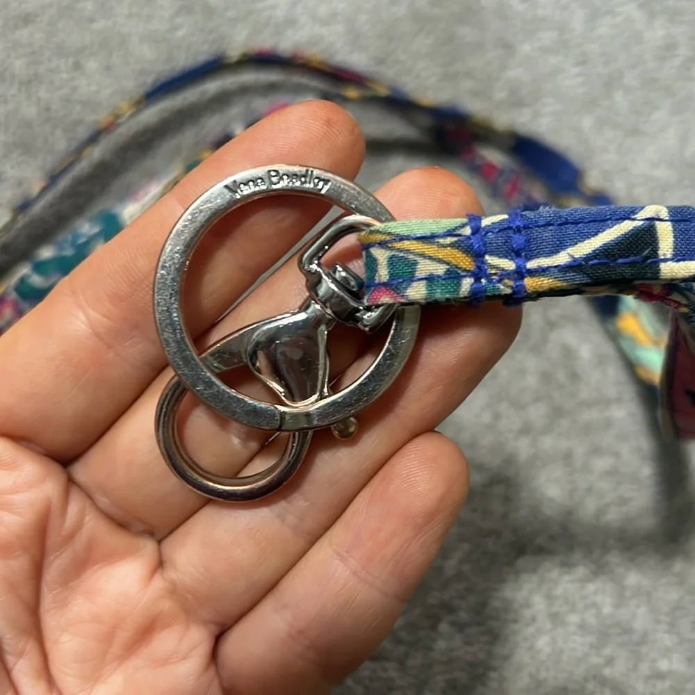 Vera Bradley Lanyard Keychain Clip Closure